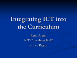 Integrating ICT into the Curriculum