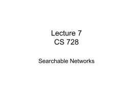 Lecture 7 CS 728 - University of Cincinnati