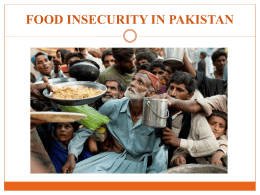 FOOD INSECURITY - Khyber Medical University