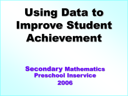 Preschool PowerPoint - Math August 3 Using Data