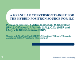 A GRANULAR CONVERSION TARGET FOR THE HYBRID …