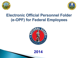 Electronic Official Personnel Folder (eOPF) HR Specialist