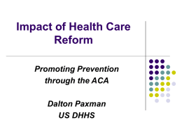 Health Reform 2009: A Status Report