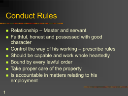 Conduct Rules - DAE Atdministrative Training Institute