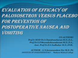 EVALUATION OF EFFICACY AND SAFETY OF THREE …
