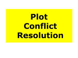 Plot – Conflict