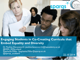 Teaching Inclusively: How to Embed Equality and Diversity