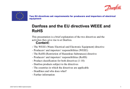WEEE & RoHS direktiv