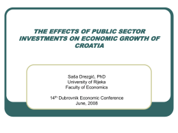 THE INVESTMENT ACTIVITY OF THE PUBLIC SECTOR AND …