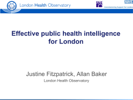 Indications of Public Health in the English Regions