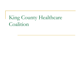 Forming A Healthcare Coalition