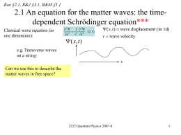 An equation for the waves - University College London
