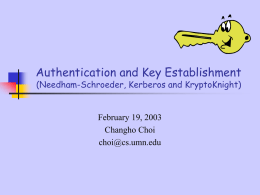 KryptoKinght Protocol for Authentication and Key Distribution