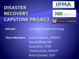 Disaster Recovery Capstone Project