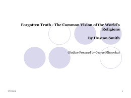 Forgotten Truth - The Common Vision of the World's