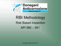 Metodologia RBI - Donegani Anticorrosione