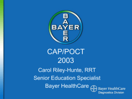CAP/POC-July 2003 - Point of Care.net