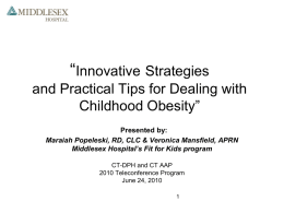 Understanding Childhood Obesity - ct