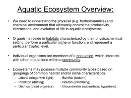Aquatic Ecosystem Overview:
