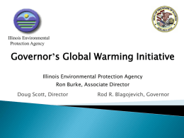 Presentation: Governor's Global Warming Initiative