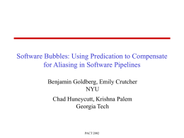 Software Pipelining and Loop Optimizations in the Presence