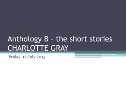 Anthology B – the short stories