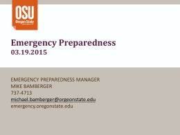 EVACUATION 05.29.2014 - OSU Emergency Management
