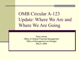 OMB Circular A-123: Sustaining an Effective Internal
