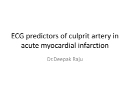 ECG predictors of culprit artery in acute myocardial