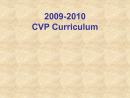 2009-2010 CVP Curriculum