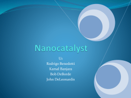 Intro to Nanocatalysts