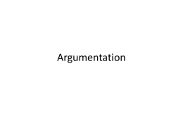 Argumentation - St. Edward's University