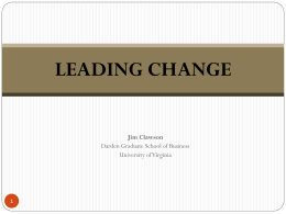 MANAGING CHANGE - About Us | Peter T. Paul College of