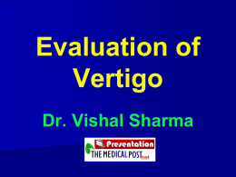 Evaluation of vertigo - The Medical Post | Trusting Medicine