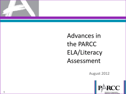 PARCC Assessment Design - A
