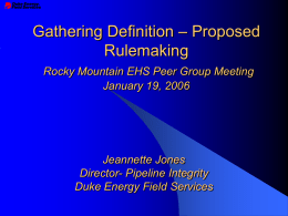 GPA Presentation - Proposed Rulemaking