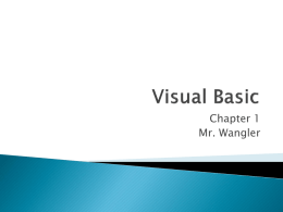 Visual Basic.net Windows Programming