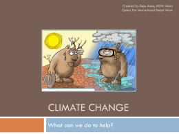 Climate change - Rutgers University