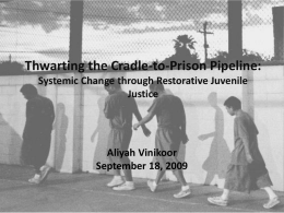 The Cradle to Prison Pipeline Powerpoint