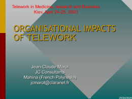 INTRODUCTION TO TELEWORK