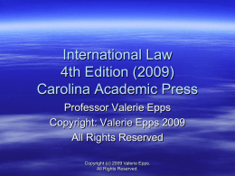 International Law - Carolina Academic Press