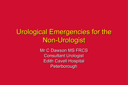 Urological Emergencies for the Non