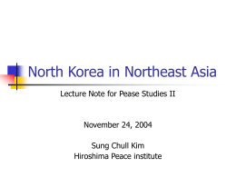 North Korea in Northeast Asia