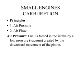 SMALL ENGINES CARBURETION - Faribault Public Schools