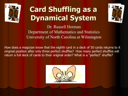 Card Shuffling as a Dynamical System