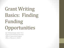 Grant Writing in the Arts, Humanities, and Humanistic