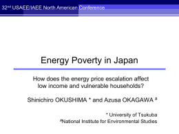 ENERGY POVERTY IN JAPAN - The United States Association