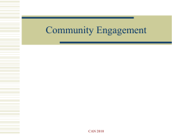 Community Engagement - Public health observatory