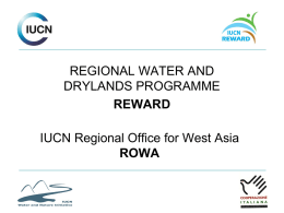 IUCN WESCANA - World Water Forum