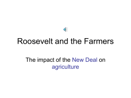 Roosevelt and the Farmers